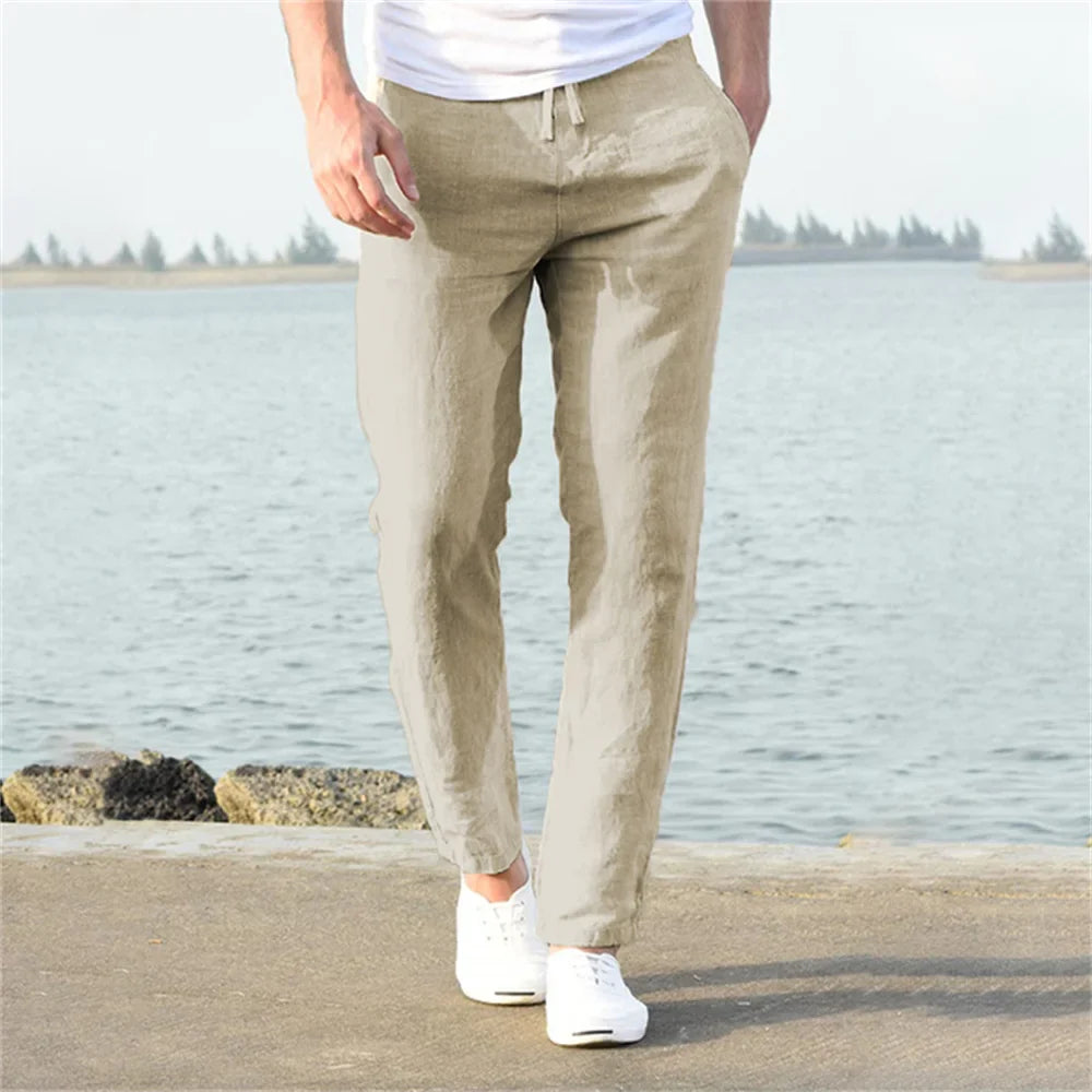 Breathable Cotton Linen Trousers