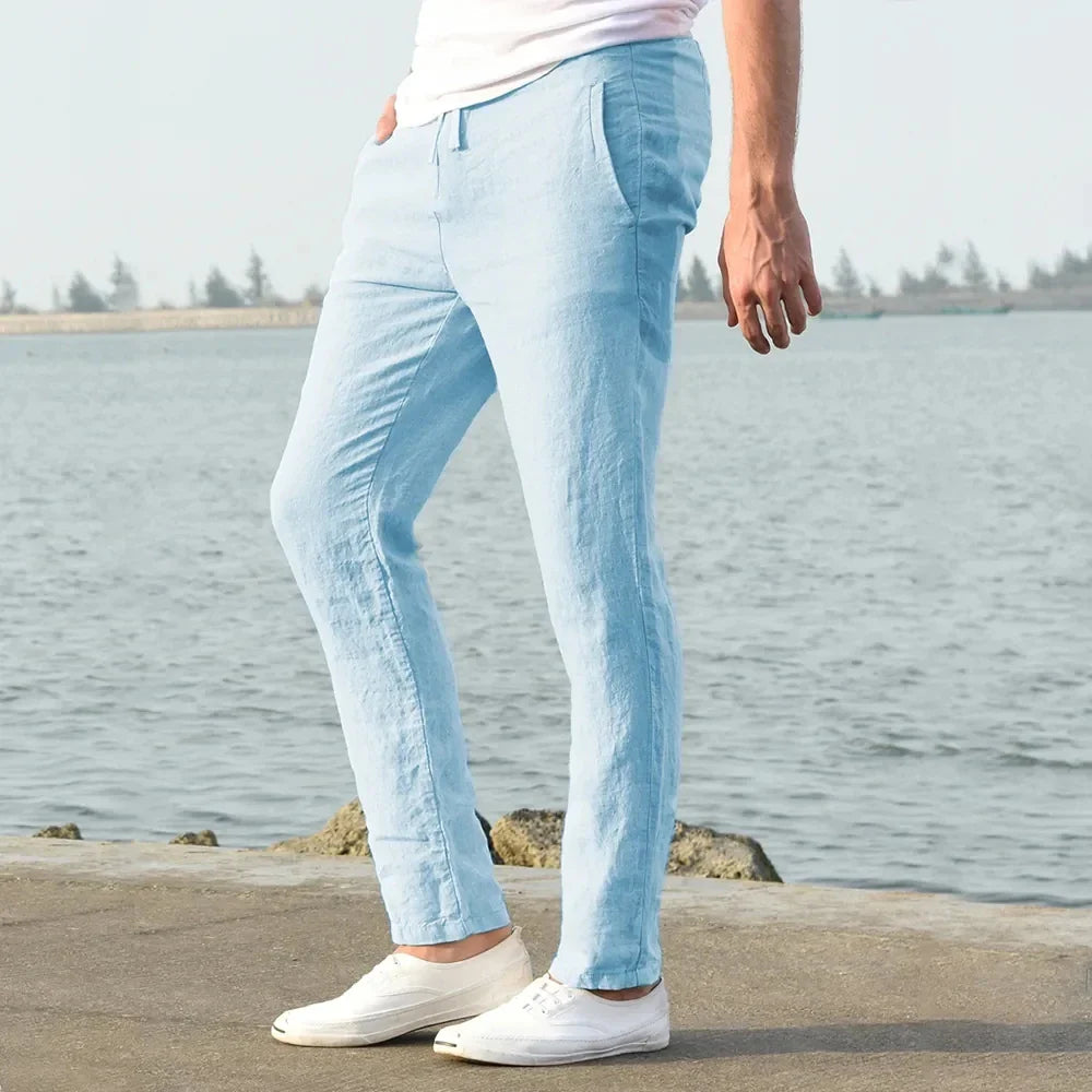 Breathable Cotton Linen Trousers