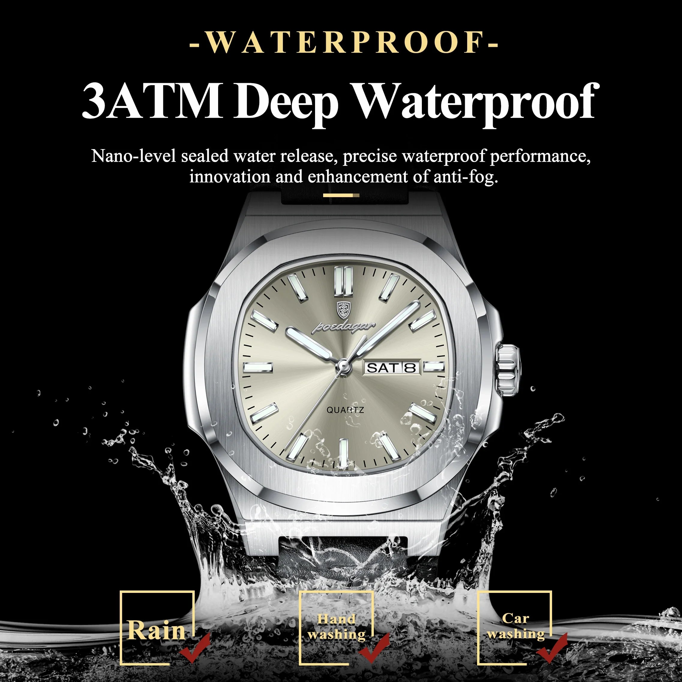 Elegant Luminous Men's Watch